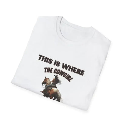Cowgirl Adventure T-Shirt, Western Apparel, Tailriding Tee - The Best New Thing