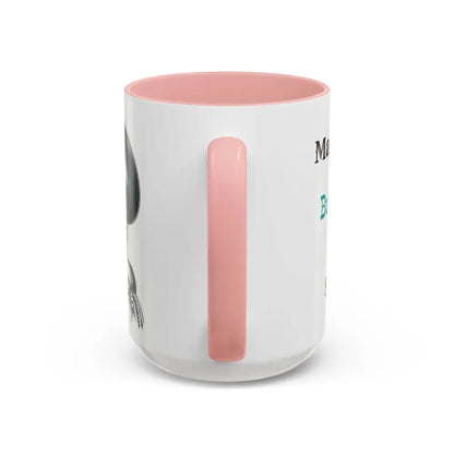 Cowgirl Coffee Mug featuring pink handle, perfect for coffee lovers and western enthusiasts.