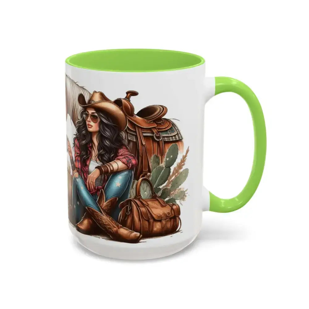 Cowgirl Tough 15oz Mug – “Spine Like a Skillet Heart Like a Truck” Inspirational Western Gift Cowgirl Coffee Mugs - Mugs