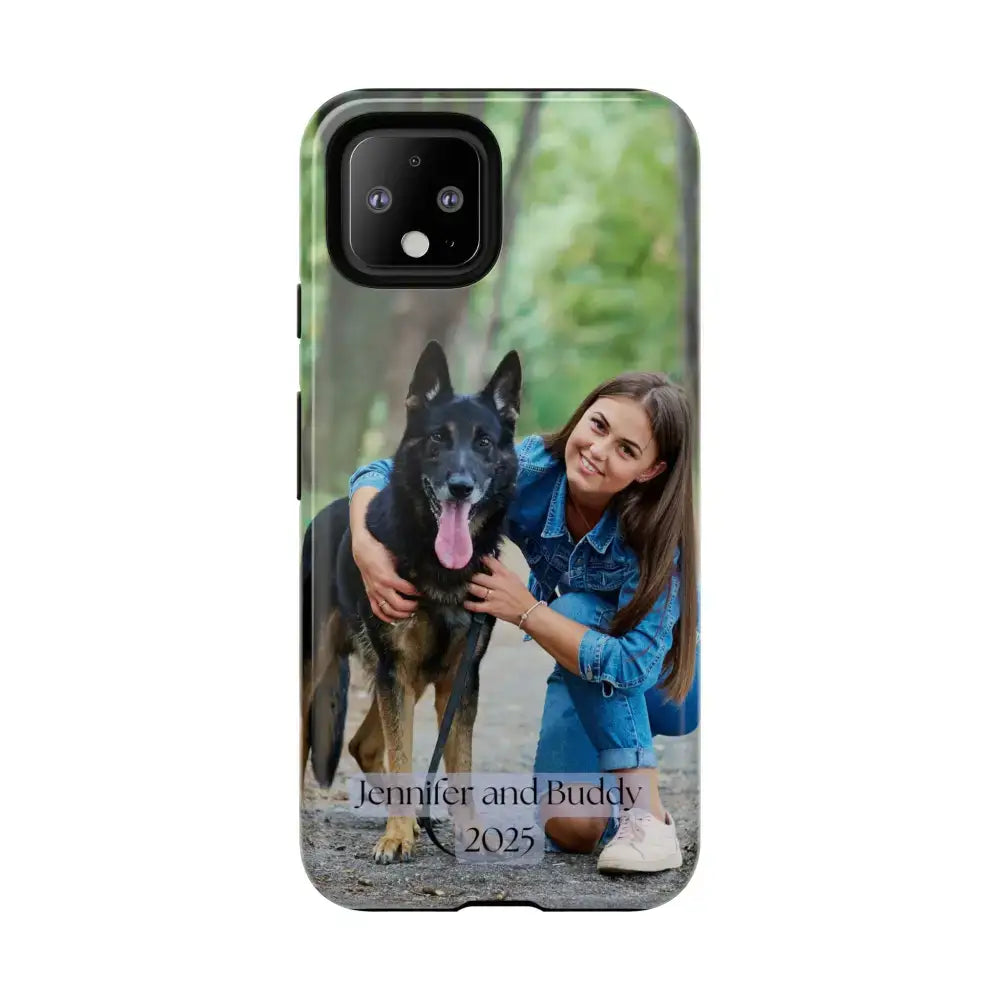 Custom Cell Phone Case for Google Pixel Personalized Tough Cases for Pet Lovers Unique Gifts - Google Pixel 4 / Glossy
