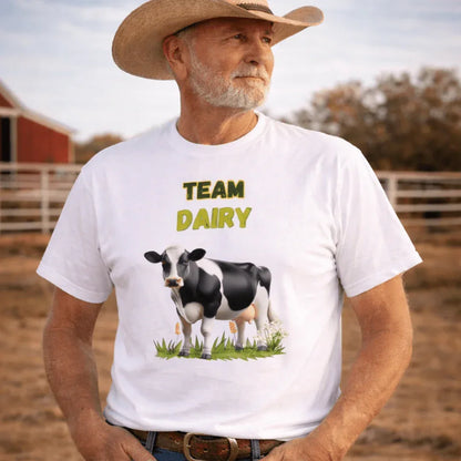Team Dairy T-Shirt, Dairy Cattle Farmer Livestock Show Tee - The Best New Thing