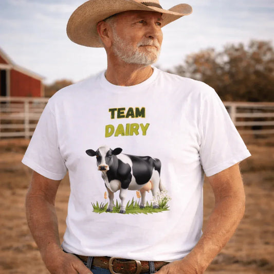 Team Dairy T-Shirt, Dairy Cattle Farmer Livestock Show Tee - The Best New Thing