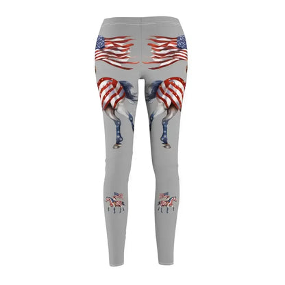Equestrian Casual Leggings, Horse Print Workout Activewear Pants, Yoga Leggins - The Best New Thing