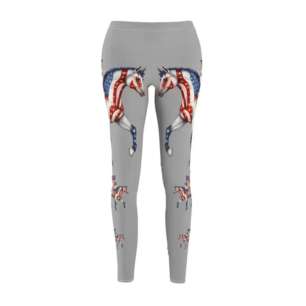 Equestrian Casual Leggings, Horse Print Workout Activewear Pants, Yoga Leggins - The Best New Thing