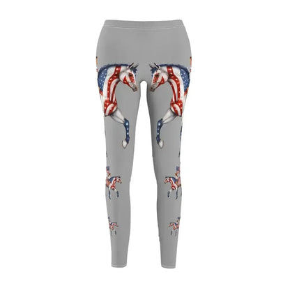 Equestrian Casual Leggings, Horse Print Workout Activewear Pants, Yoga Leggins - The Best New Thing
