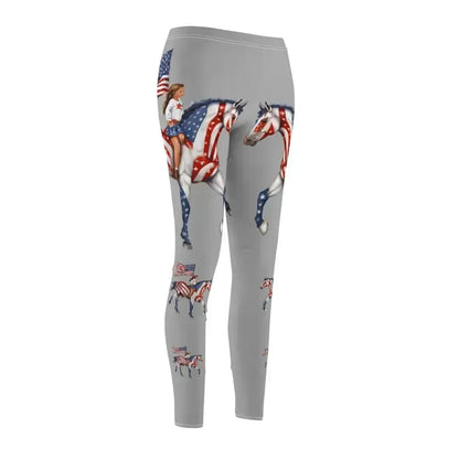 Equestrian Casual Leggings, Horse Print Workout Activewear Pants, Yoga Leggins - The Best New Thing