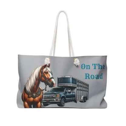 Equestrian Weekender Bag, Horse Luggage Tote, Horse Travel Bag 24x13 - The Best New Thing