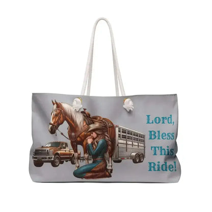 Equestrian Weekender Bag, Horse Luggage Tote, Horse Travel Bag 24x13 - The Best New Thing