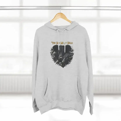 Farm Fleece Hoodie, Western Farm Apparel, Black Angus Bull and Cow - The Best New Thing