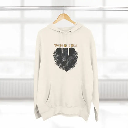 Farm Fleece Hoodie Western Farm Apparel Black Angus Bull and Cow - Hoodie