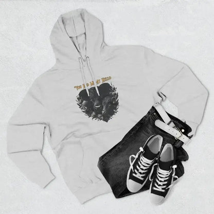 Farm Fleece Hoodie, Western Farm Apparel, Black Angus Bull and Cow - The Best New Thing