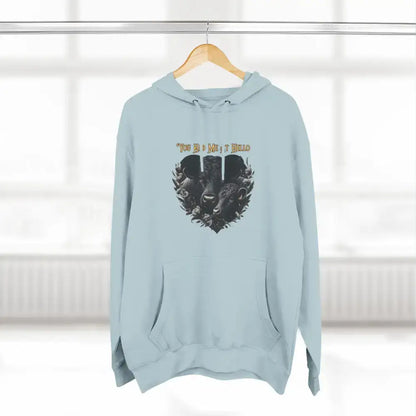 Farm Fleece Hoodie Western Farm Apparel Black Angus Bull and Cow - Hoodie