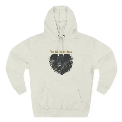 Farm Fleece Hoodie, Western Farm Apparel, Black Angus Bull and Cow - The Best New Thing