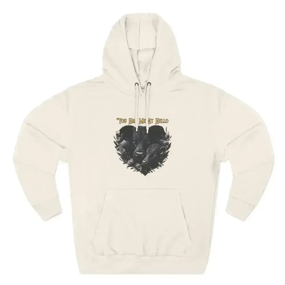Farm Fleece Hoodie, Western Farm Apparel, Black Angus Bull and Cow - The Best New Thing