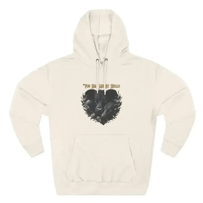 Farm Fleece Hoodie, Western Farm Apparel, Black Angus Bull and Cow - The Best New Thing