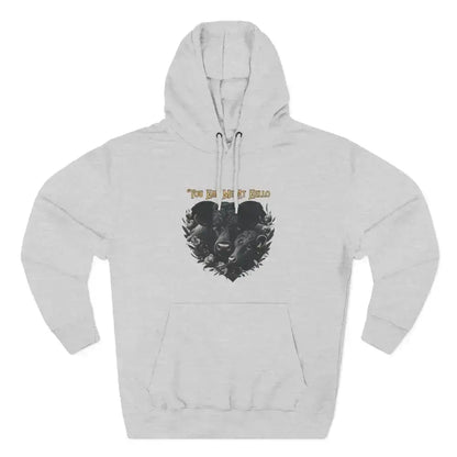 Farm Fleece Hoodie, Western Farm Apparel, Black Angus Bull and Cow - The Best New Thing