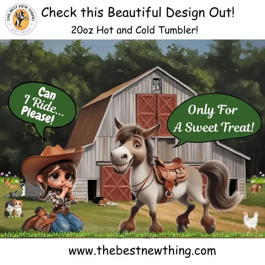 Farm Life Country Coffee Insulated Tumbler, Humorous Travel Mug - The Best New Thing