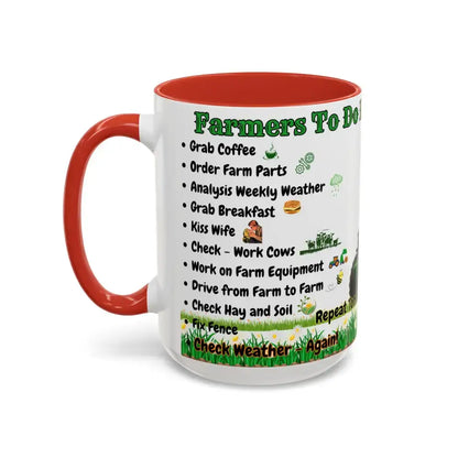 Farmer-Themed Coffee Mug Perfect Gift for Farmers Cute Cow Design Rancher Gift - Mugs
