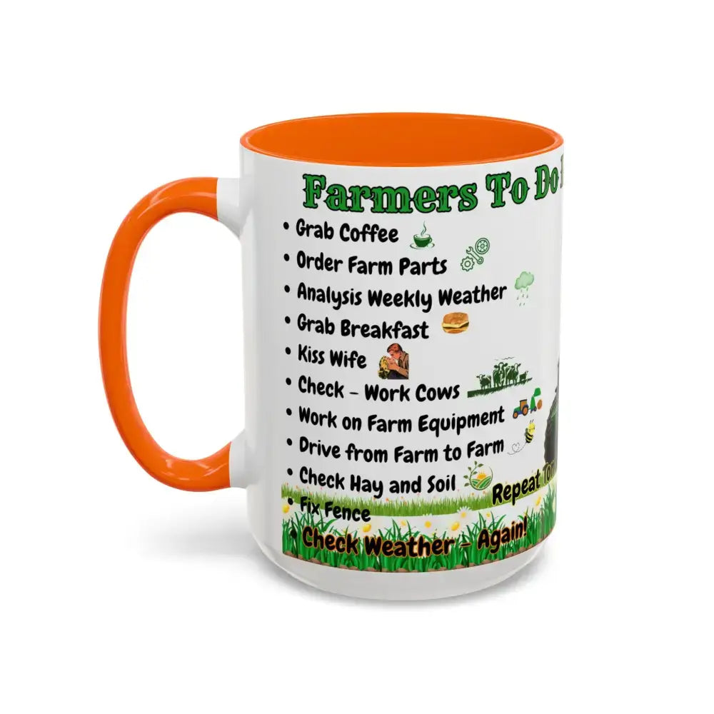 Farmer-Themed Coffee Mug Perfect Gift for Farmers Cute Cow Design Rancher Gift - Mugs