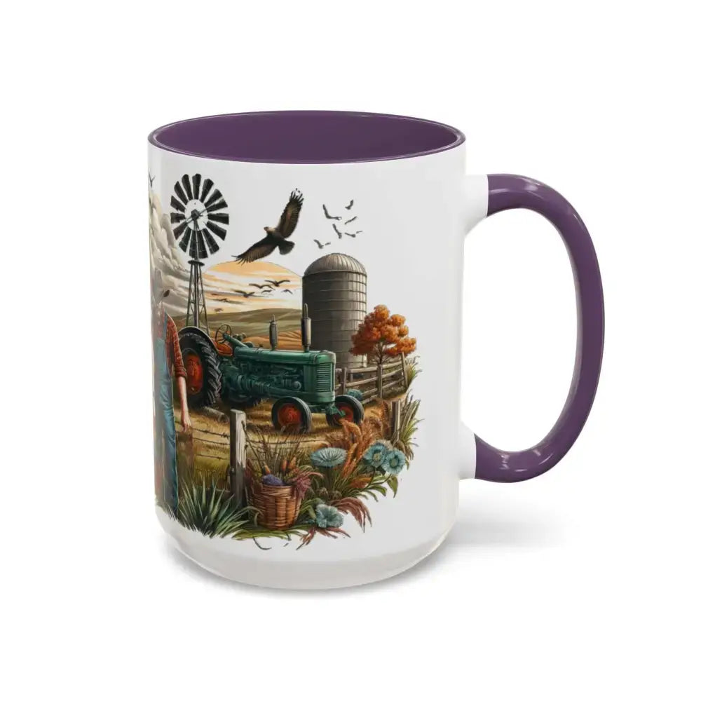 Father’s Day Coffee Mug One of a Kind Dad Country Gifts for Dad Farmer Dad Gifts Ceramic Gift Mug - Mugs