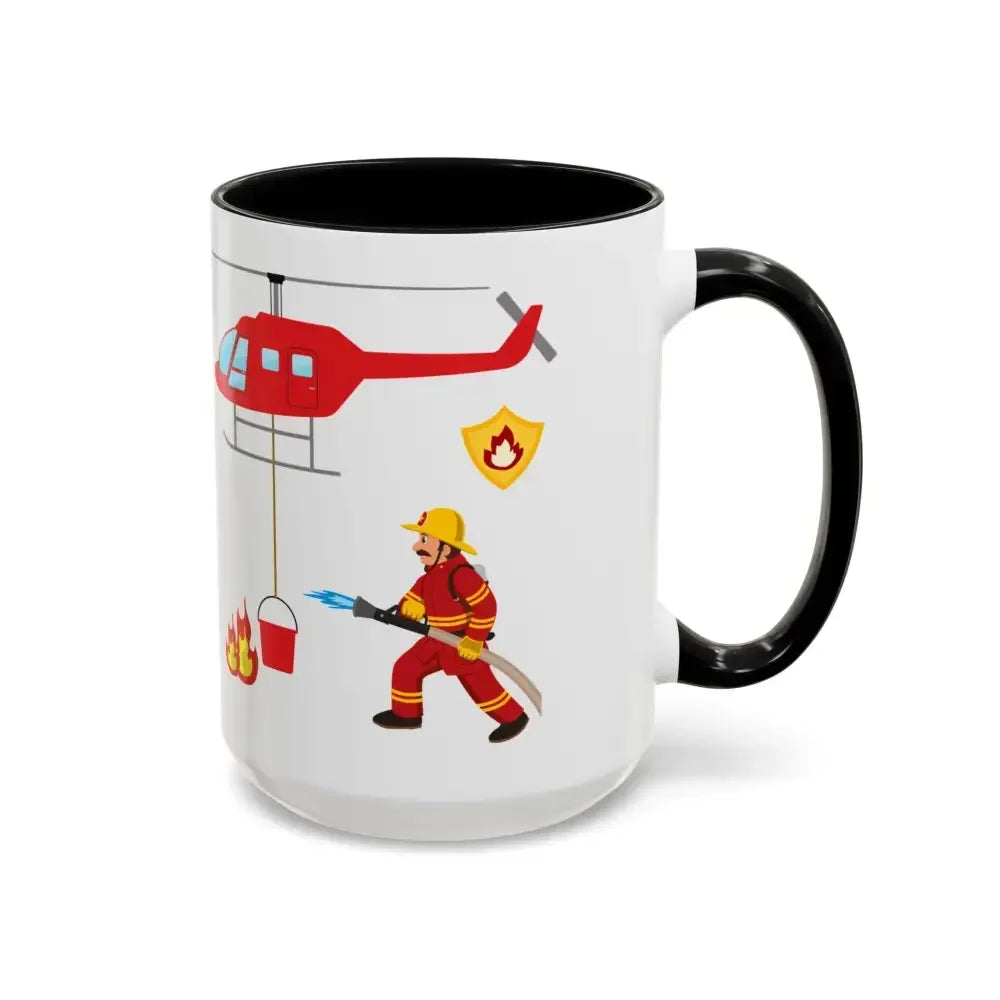 Fire Fighter Hero, In the Face of Danger Coffee Mug, 15oz - The Best New Thing