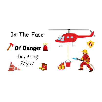 Fire Fighter Hero, In the Face of Danger Coffee Mug, 15oz - The Best New Thing