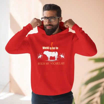 Fleece Farm Hoodie - Working Cattle Rancher Apparel Christmas Gifts for Men - Hoodie