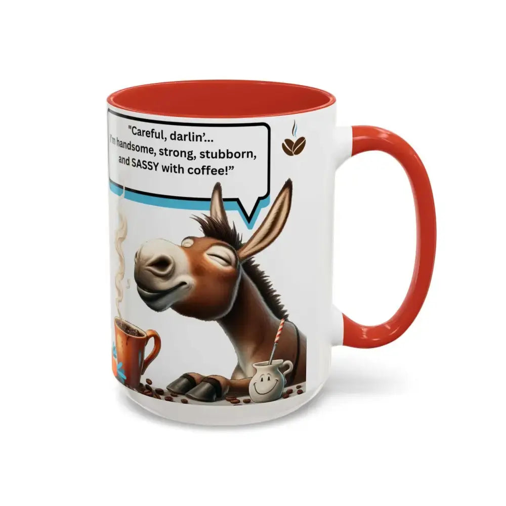 Flirty Sassy Donkey Country Mug Mule Lover Gift Idea 15oz - Mugs