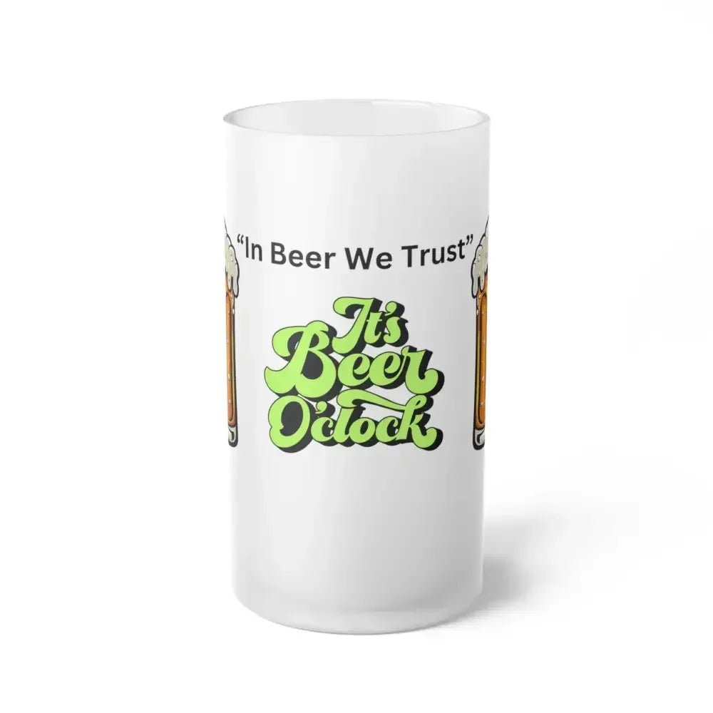 Funny Beer Mugs, In Beer We Trust, 16oz Party Mug, Tailgate Gifts - The Best New Thing
