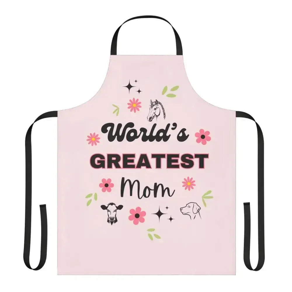 World's Greatest Mom Fun Apron, Country Apron for Greatest Mama - The Best New Thing