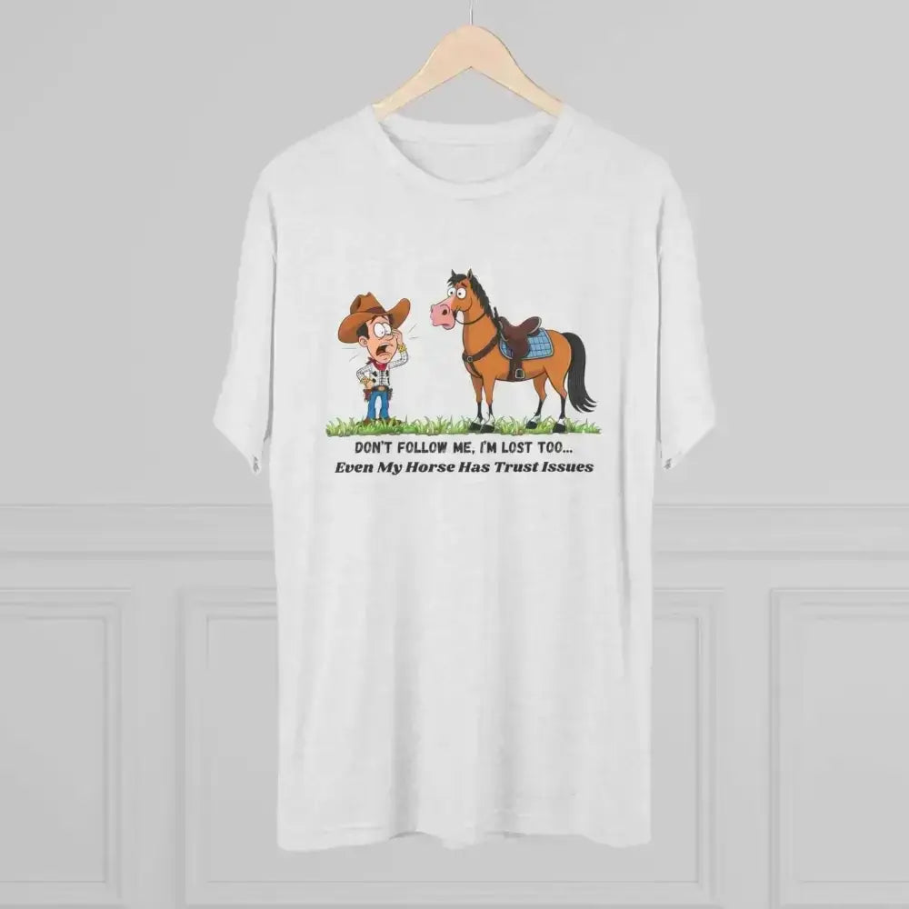 Funny Cowboy Horse T-Shirt, Trail Riding Tee, Western Shirt for Men - The Best New Thing