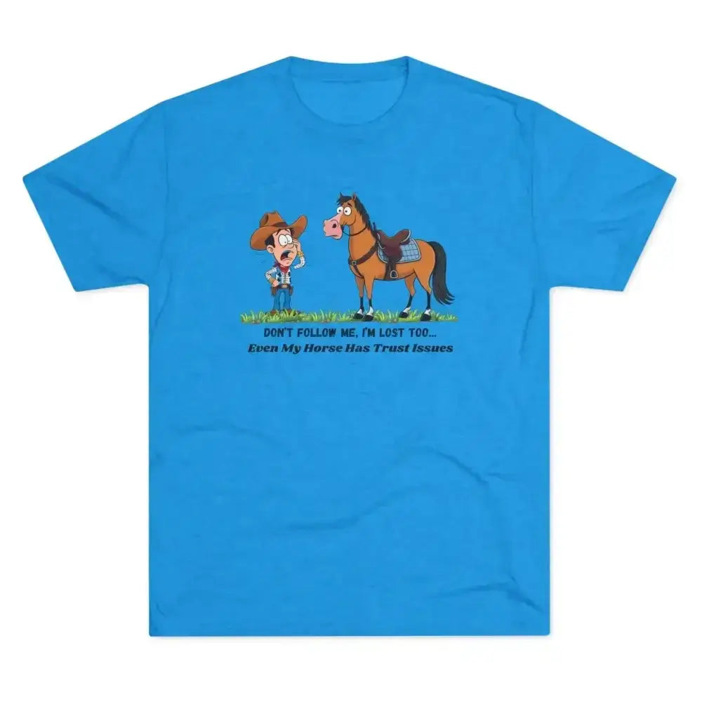 Funny Cowboy Horse T-Shirt, Trail Riding Tee, Western Shirt for Men - The Best New Thing