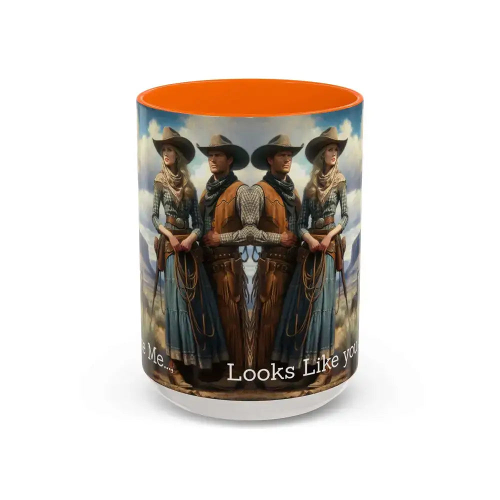 Good Cup of Country Coffee Mug Looks Like You Love Me Western Coffee Cup 15oz Cowgirl Coffee Mugs - 15oz / Orange - Mugs