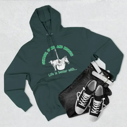 Guitars, Cows & Horses Hoodie — Hoodies for Men, Winter Farm Apparel - The Best New Thing
