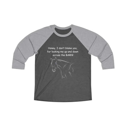 Charcoal gray unisex loose-fit horse lover tee with horse graphic