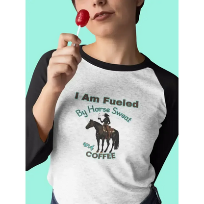 Horse Lover Baseball Tee, Horse and Coffee Lover's Baseball T-shirt - The Best New Thing