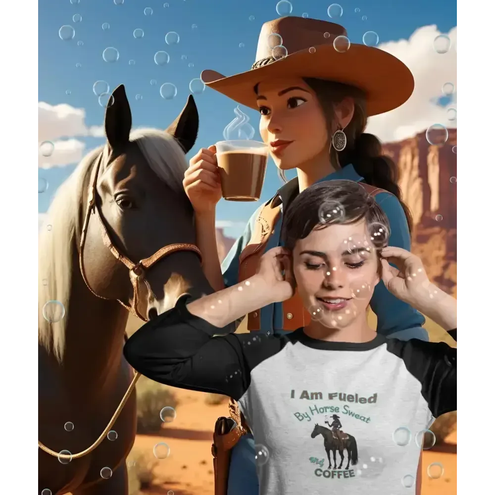 Horse Lover Baseball Tee, Horse and Coffee Lover's Baseball T-shirt - The Best New Thing