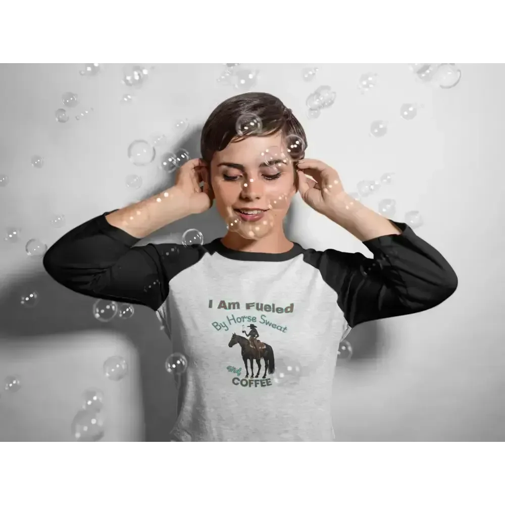 Horse Lover Baseball Tee, Horse and Coffee Lover's Baseball T-shirt - The Best New Thing