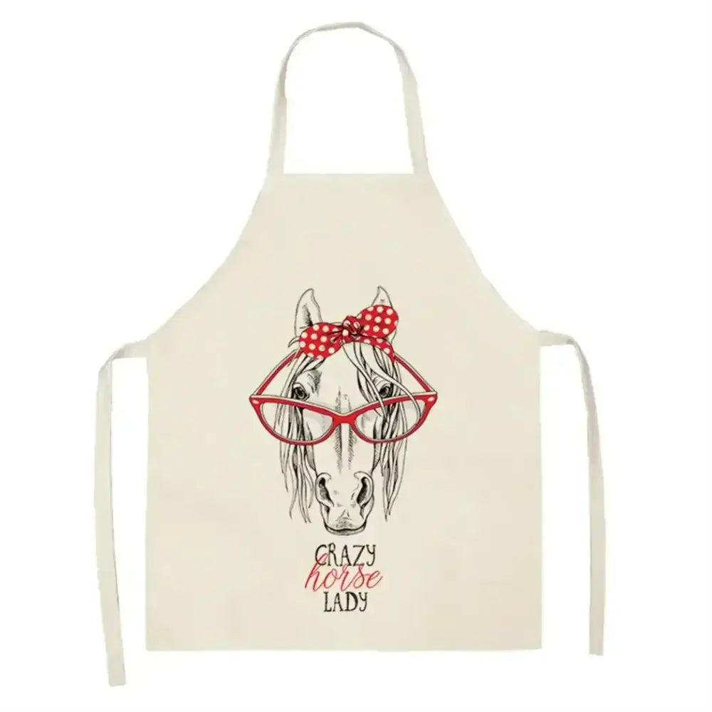 Horse Bib Apron, Horse Lover Gifts Ideas, Sleeveless Cooking Apron - The Best New Thing