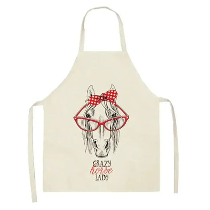 Horse Bib Apron, Horse Lover Gifts Ideas, Sleeveless Cooking Apron - The Best New Thing