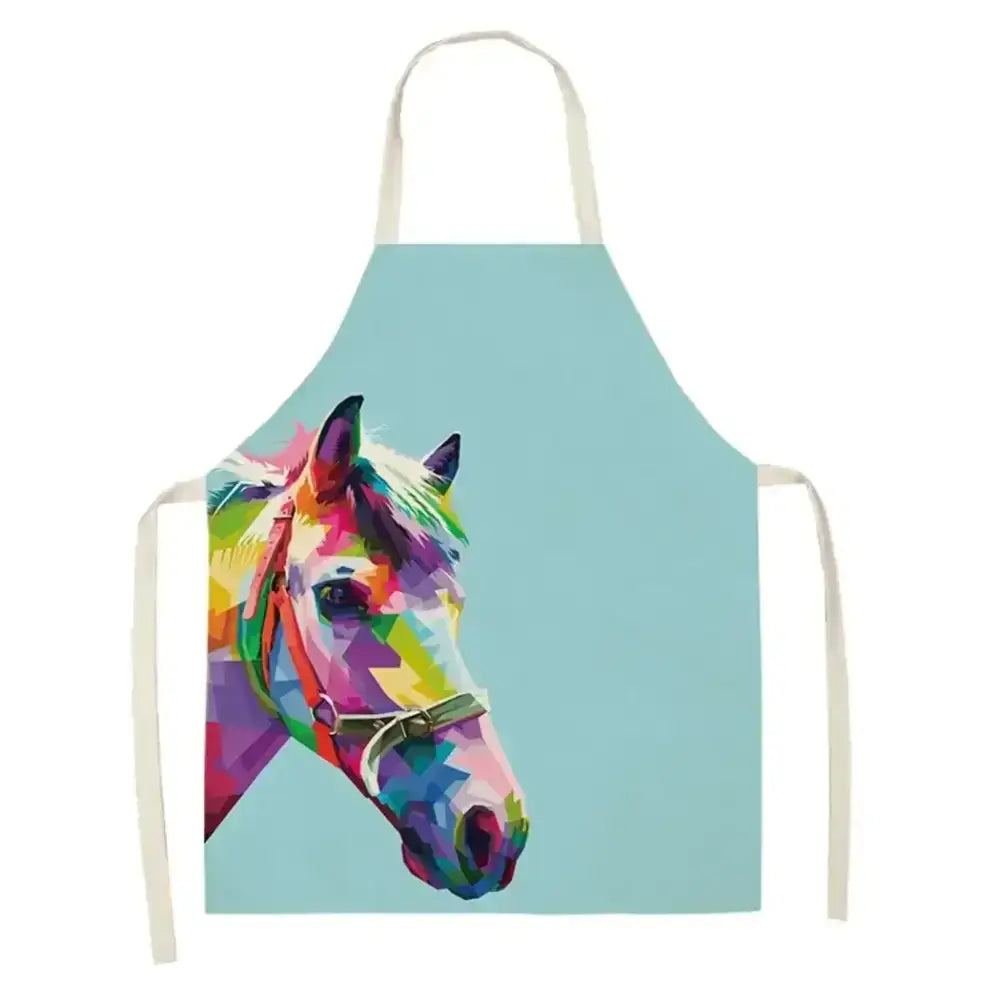 Horse Bib Apron, Horse Lover Gifts Ideas, Sleeveless Cooking Apron - The Best New Thing