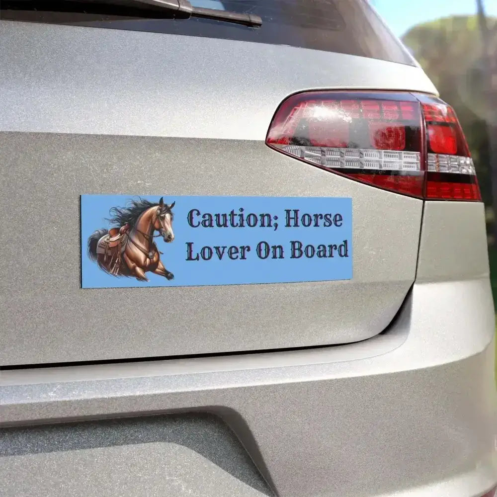 Car Magnet - Funny Equine Safety Sign, Horse Vehicle Magnet - The Best New Thing
