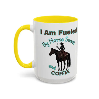 Horse Lover’s Coffee Mug - I Am Fueled by Horse Sweat and Coffee Equestrian Gift - Mugs
