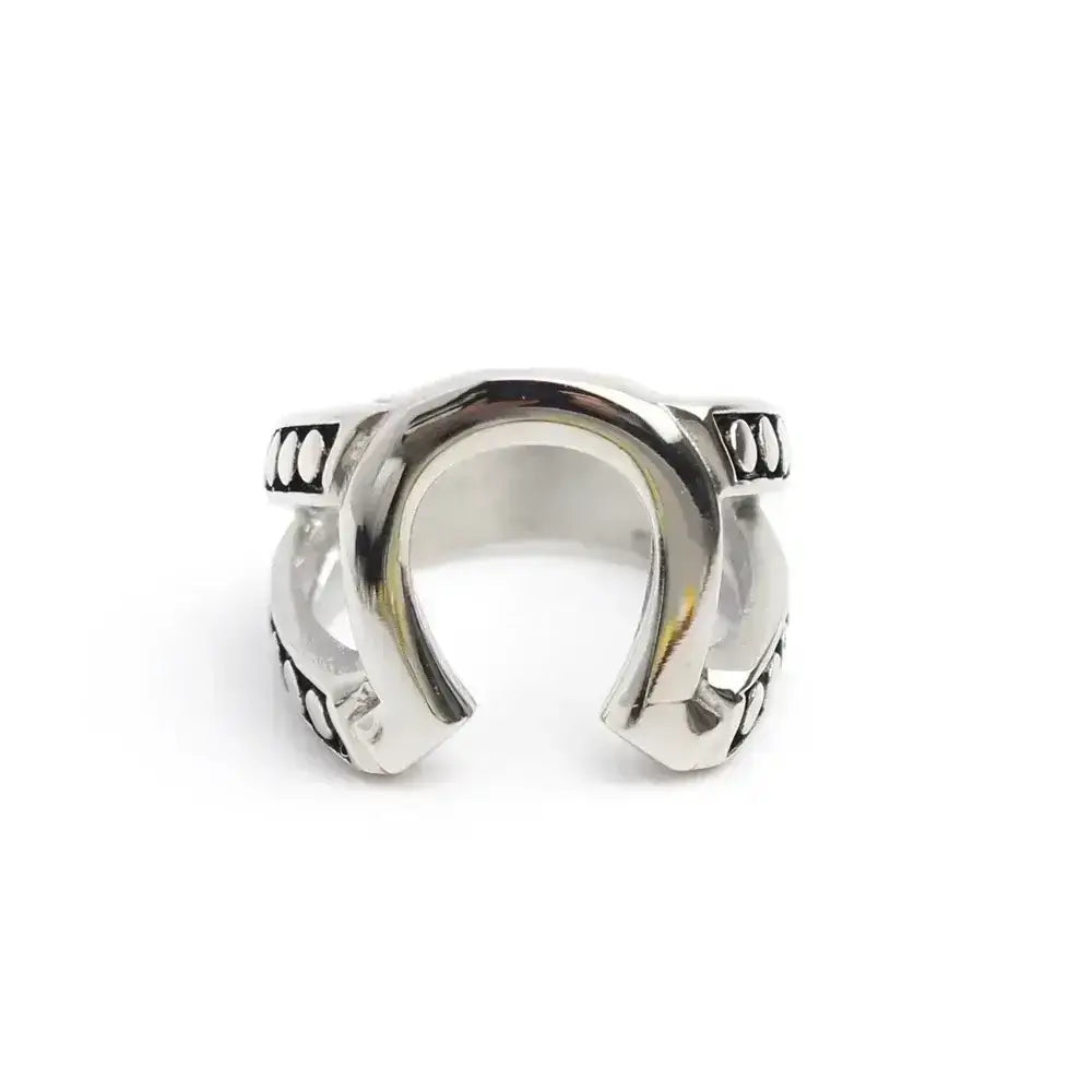 Horseshoe Stainless Steel Ring for Men, Western Jewelry - The Best New Thing