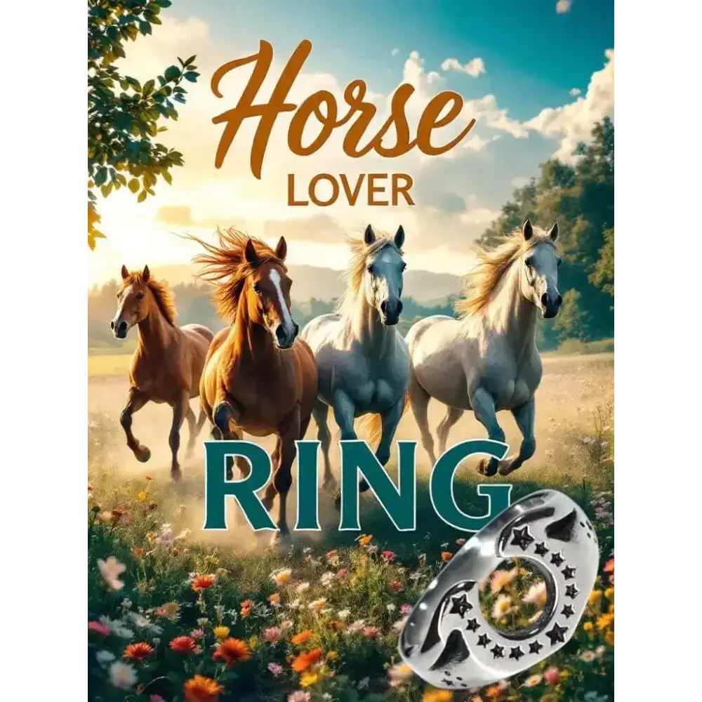 Horseshoe U-shaped Ring, Stainless Steel Horse Lover Jewelry Gifts - The Best New Thing