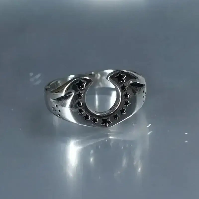 Horseshoe U-shaped Ring, Stainless Steel Horse Lover Jewelry Gifts - The Best New Thing