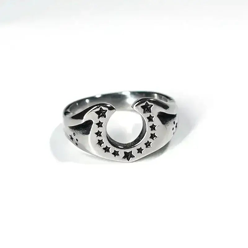 Horseshoe U-shaped Ring, Stainless Steel Horse Lover Jewelry Gifts - The Best New Thing