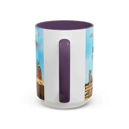 Humorous Cowboys Coffee Mug - Personalize IT - Pleading Cowboy and Sassy Horse Western Mug 15oz - Mug