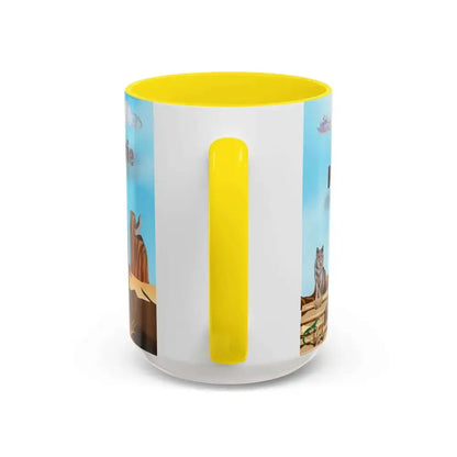 Humorous Cowboys Coffee Mug - Personalize IT - Pleading Cowboy and Sassy Horse Western Mug 15oz - Mug