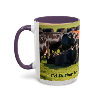 I love Cows Coffee Mug Chilling Cows Country Lifestyle Farm Gifts 15oz - Mug